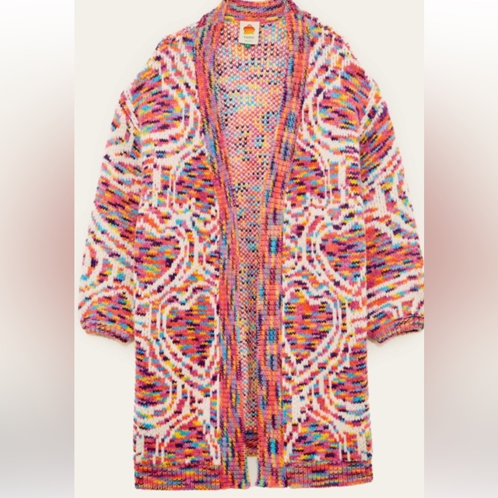 FARM Rio Multicolor Knit Cardigan